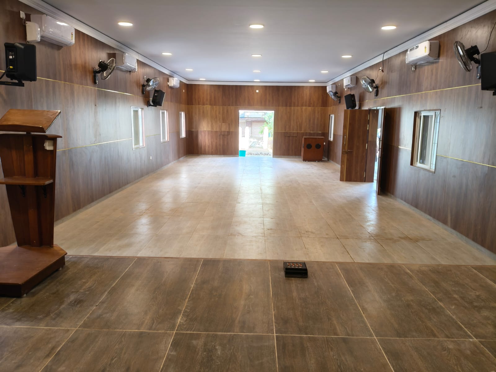 View from the CSI Church platform across the completed worship hall